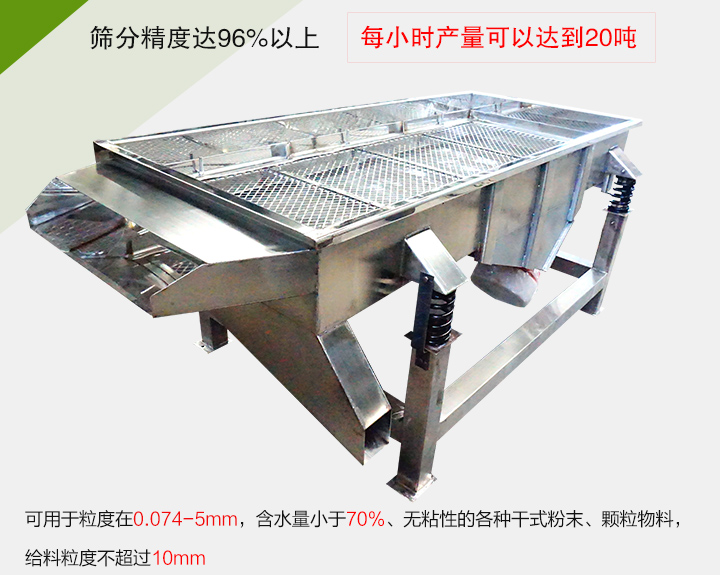 糧食篩分機(jī)各種干式粉末、顆粒物料，給料粒度不超過10mm
